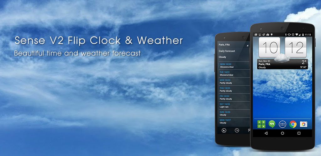 Sense V2 Flip Clock Weather v6.14.2 Premium APK vividapk roosphx